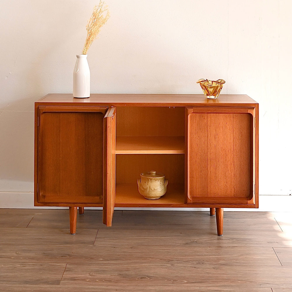 Mid Century Teak Sideboard LP Record Cabinet by Chiswell