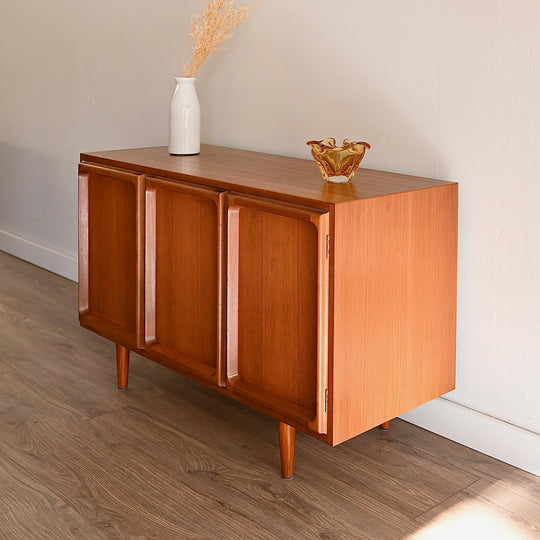 Mid Century Teak Sideboard LP Record Cabinet by Chiswell