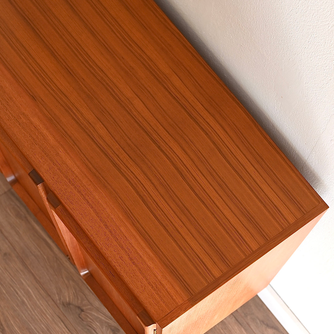 Mid Century Teak Sideboard LP Record Cabinet by Chiswell