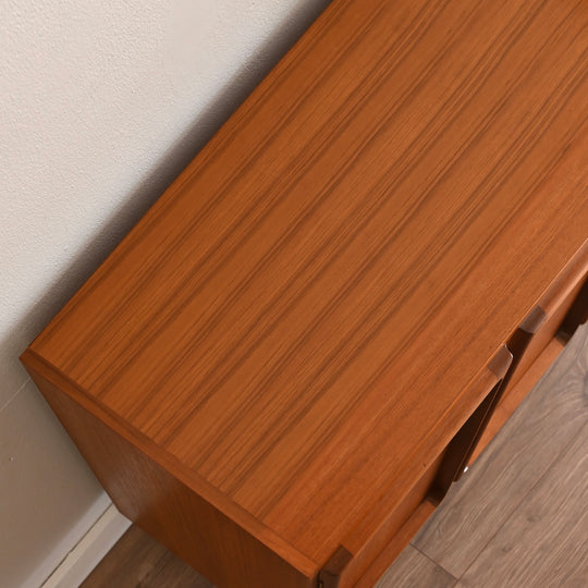 Mid Century Teak Sideboard LP Record Cabinet by Chiswell