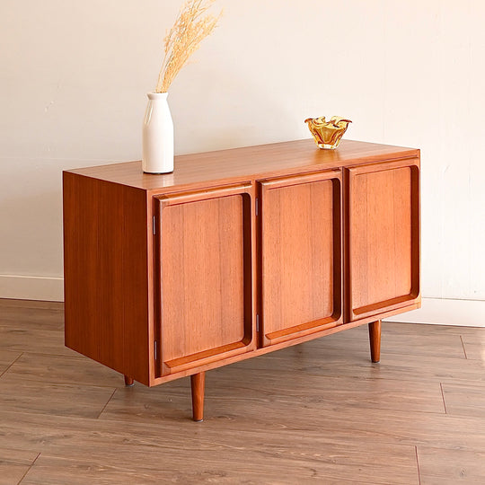 Mid Century Teak Sideboard LP Record Cabinet by Chiswell