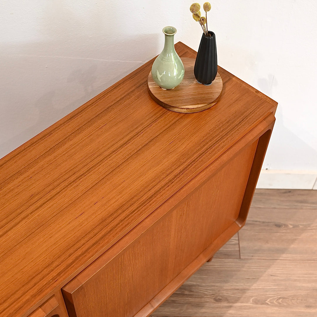 Mid Century Teak Sideboard LP Record Cabinet and bar by Chiswell