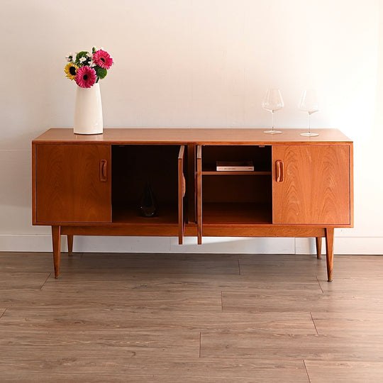 Mid Century Teak G Plan Sideboard LP Record Cabinet