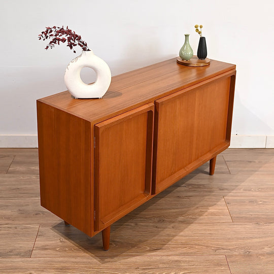 Mid Century Teak Sideboard LP Record Cabinet and bar by Chiswell