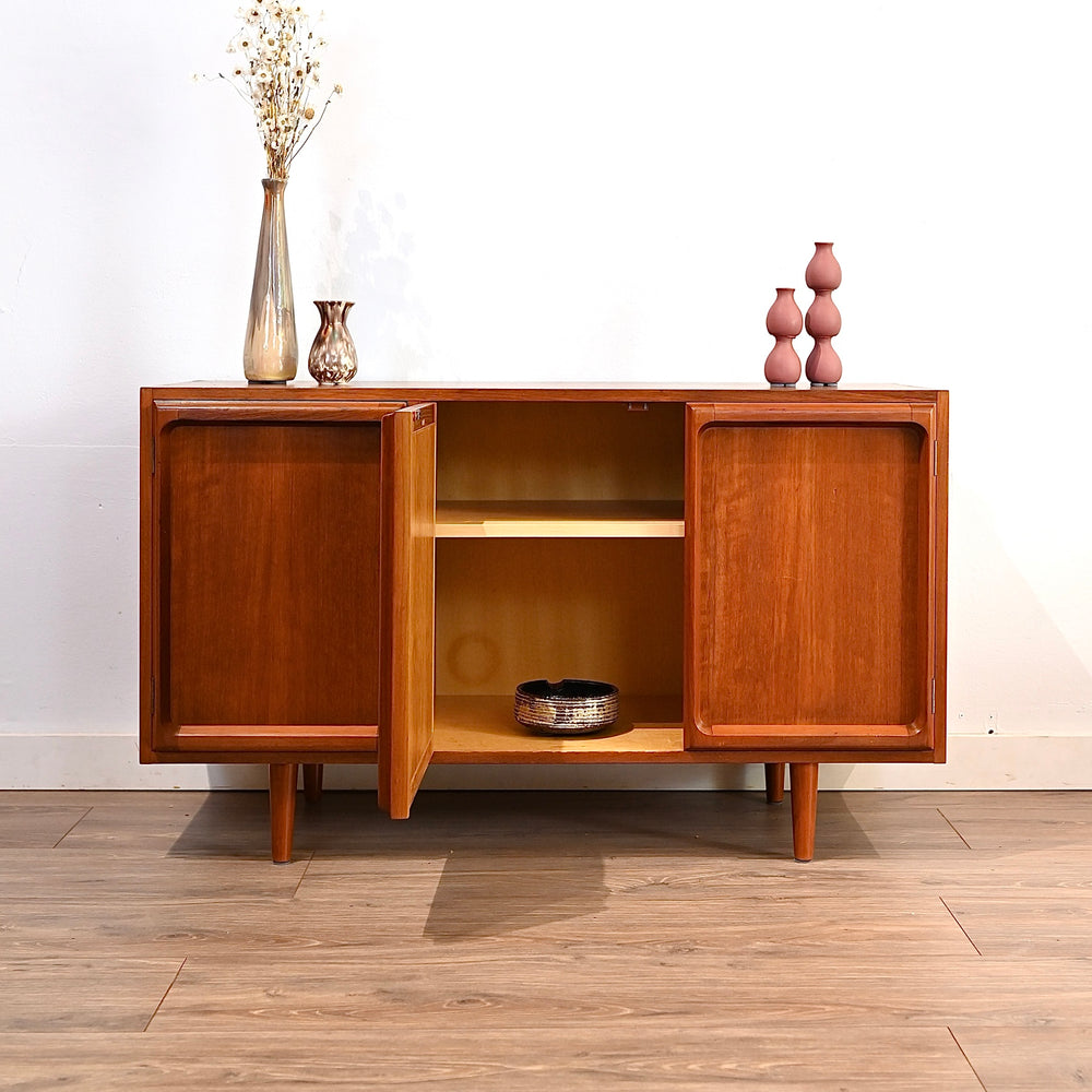 Mid Century Teak Sideboard LP Record Cabinet by Chiswell