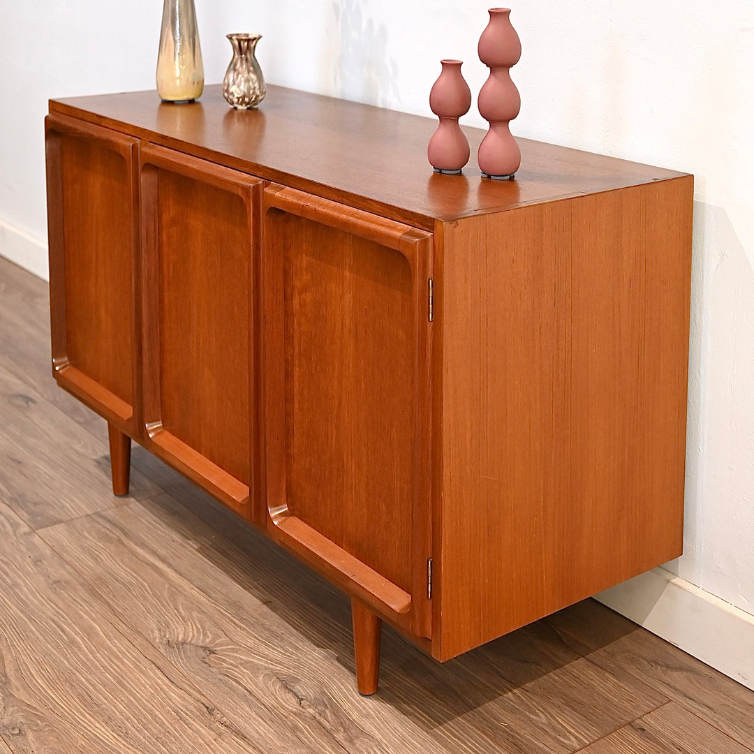 Mid Century Teak Sideboard LP Record Cabinet by Chiswell