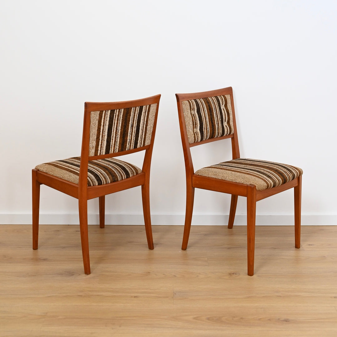 6x Parker Teak Mid Century Dining Chairs