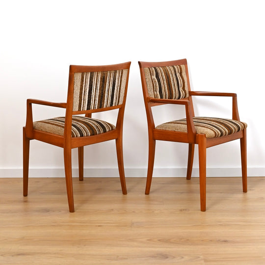 6x Parker Teak Mid Century Dining Chairs