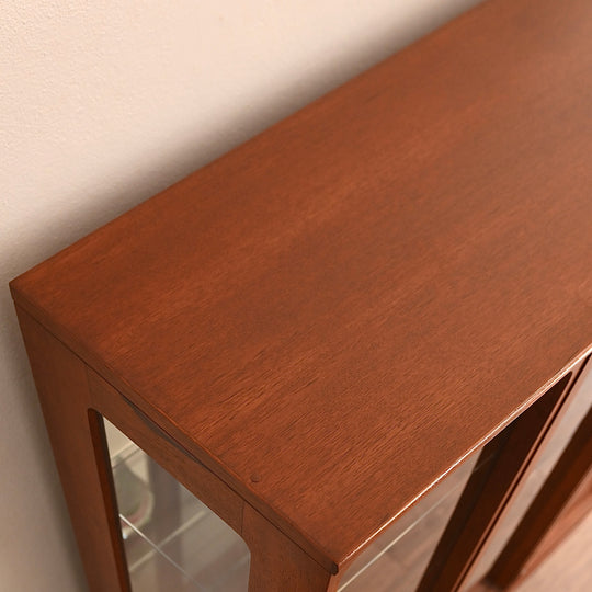 Mid Century Teak Sideboard Buffet Display Cabinet by Chiswell