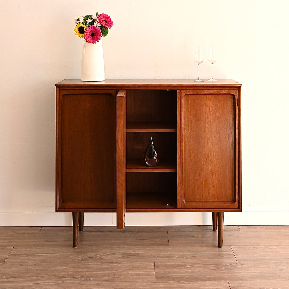Mid Century Teak Sideboard Buffet Credenza by Chiswell