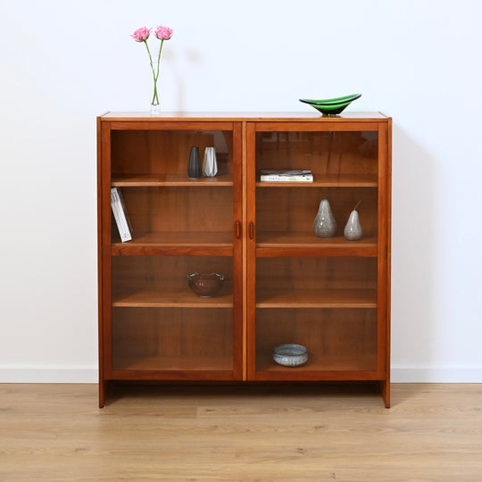 Parker Teak Wall Unit Display Cabinet Hutch