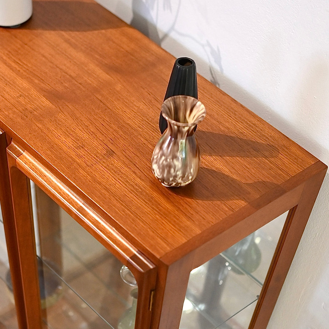 Mid Century Teak Sideboard Display Cabinet by Chiswell