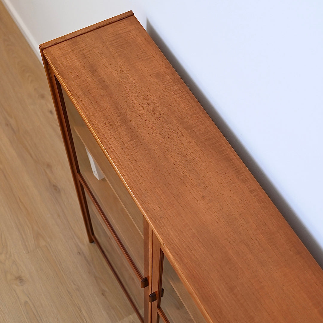 Parker Teak Wall Unit Display Cabinet Hutch