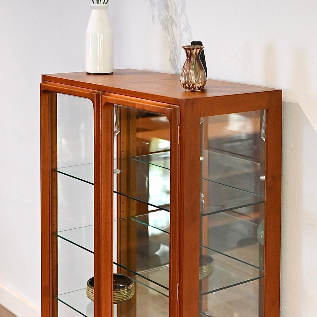 Mid Century Teak Sideboard Display Cabinet by Chiswell