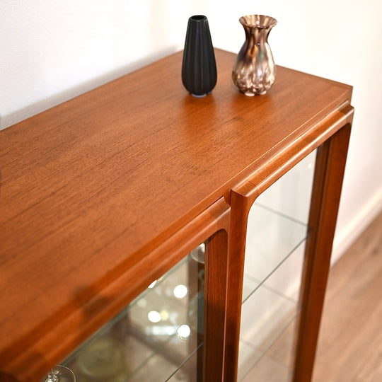 Mid Century Teak Sideboard Display Cabinet by Chiswell