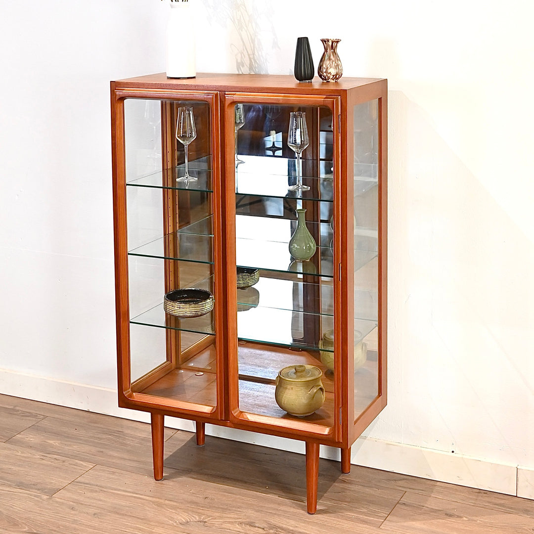 Mid Century Teak Sideboard Display Cabinet by Chiswell