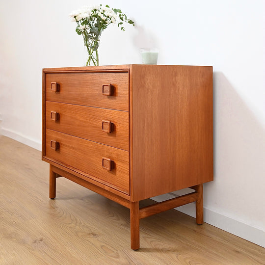 Parker Mid Century Teak Dresser Sideboard Drawers