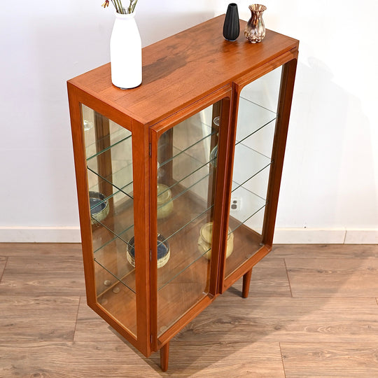 Mid Century Teak Sideboard Display Cabinet by Chiswell