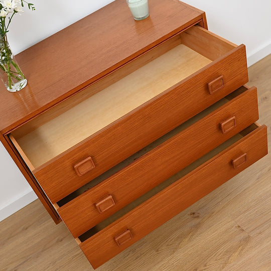 Parker Mid Century Teak Dresser Sideboard Drawers