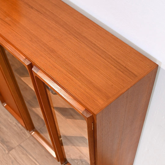 Mid Century Teak Sideboard Buffet Display Cabinet by Chiswell