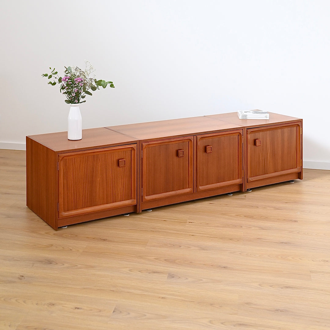 Parker Teak Mid Century Entertainment Unit Sideboard