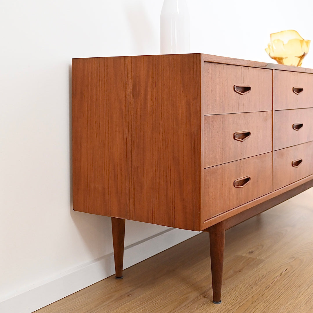 Mid Century Teak Sideboard Dresser Low Boy by Berryman