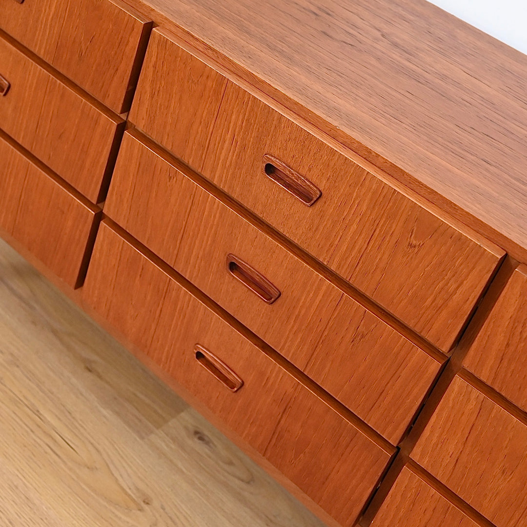 Mid Century Teak Sideboard Dresser Low Boy by Berryman