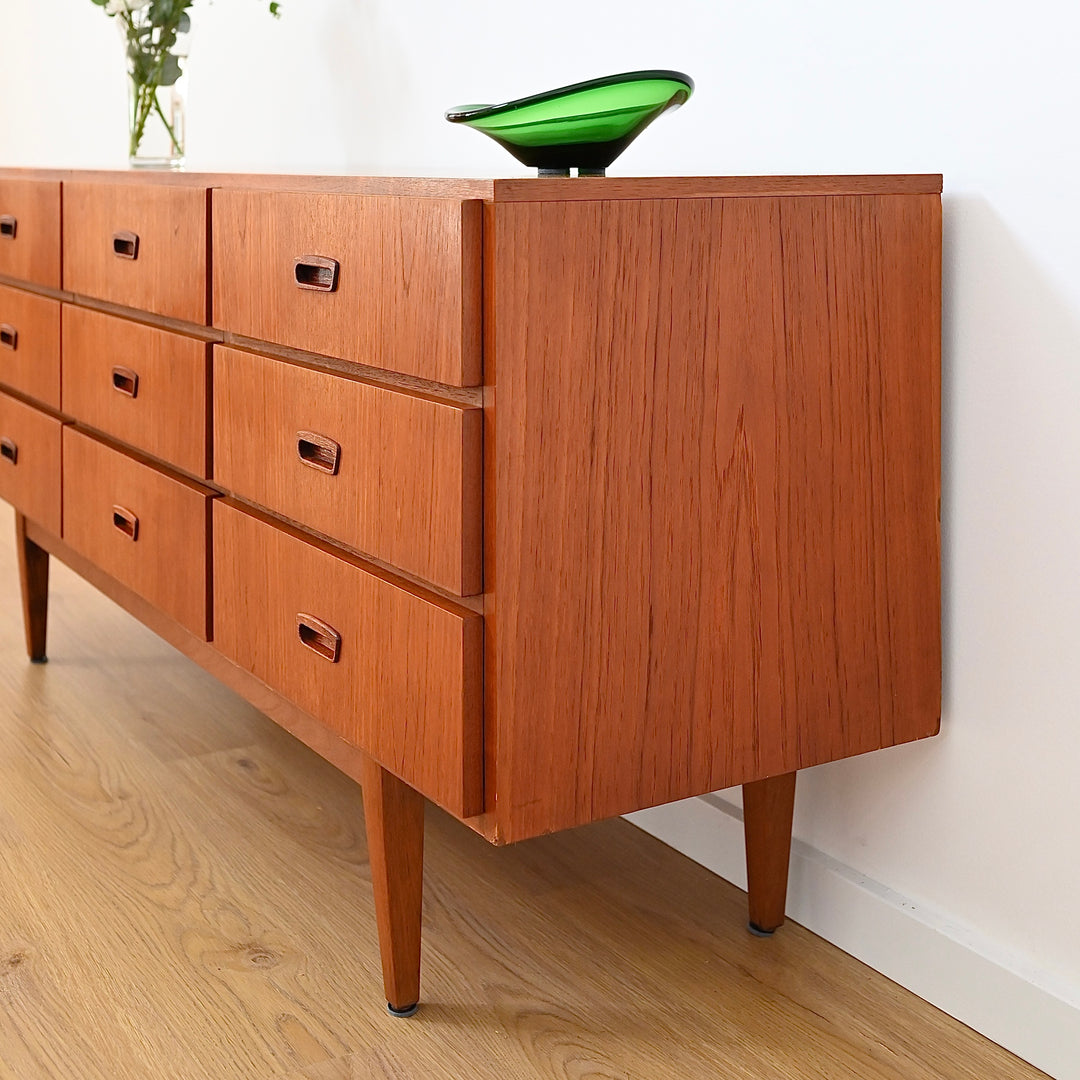 Mid Century Teak Sideboard Dresser Low Boy by Berryman