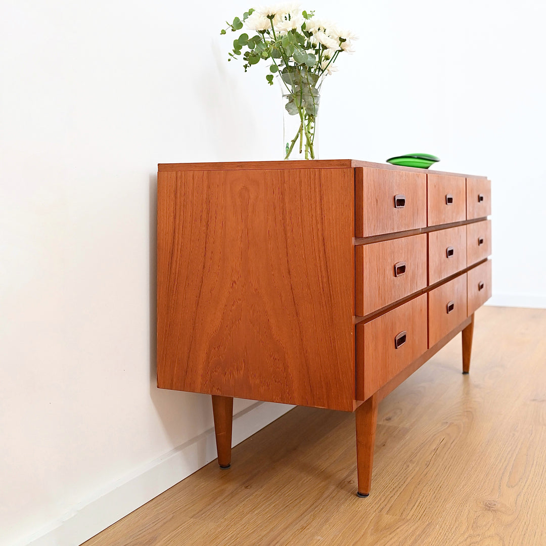 Mid Century Teak Sideboard Dresser Low Boy by Berryman