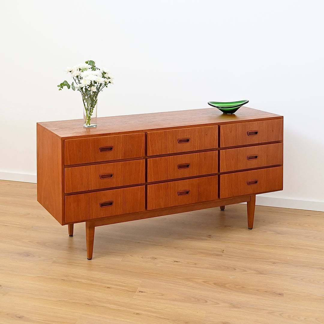 Mid Century Teak Sideboard Dresser Low Boy by Berryman