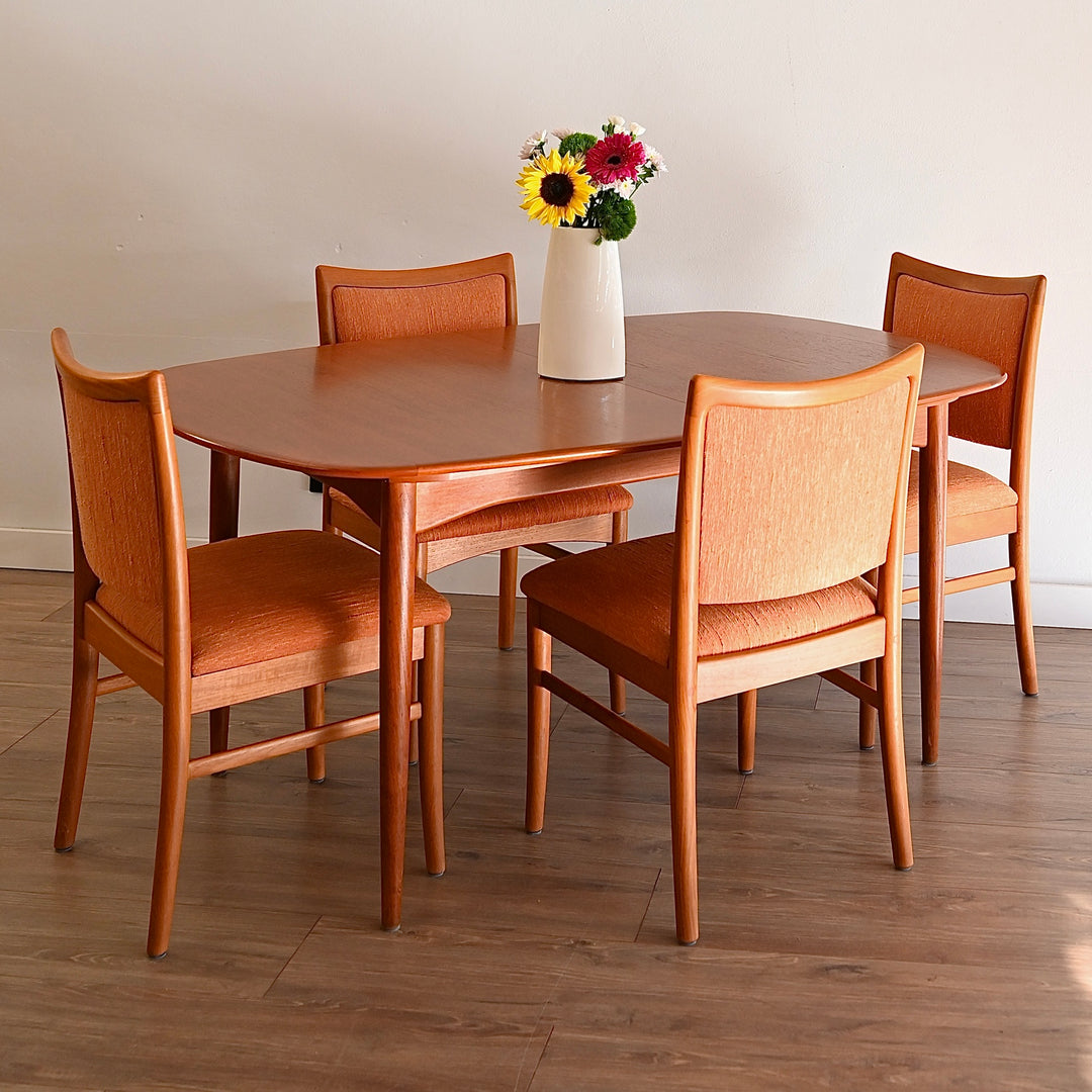 6x Mid Century Teak Dining Chairs by Chiswell