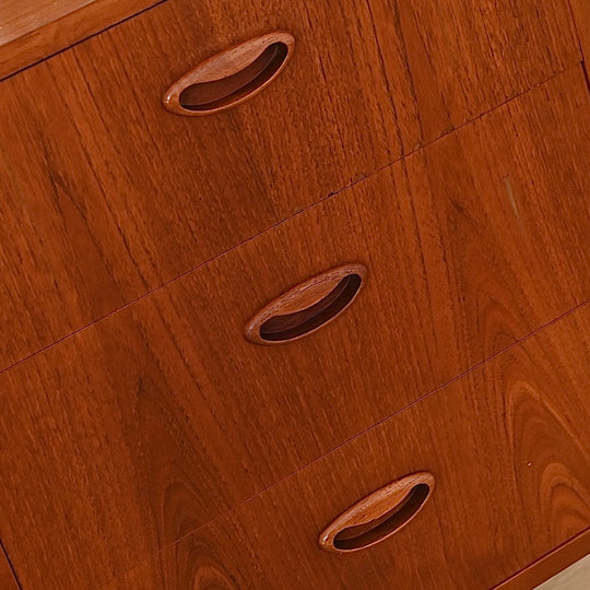 Mid Century Teak Sideboard Buffet Cabinet by Chiswell