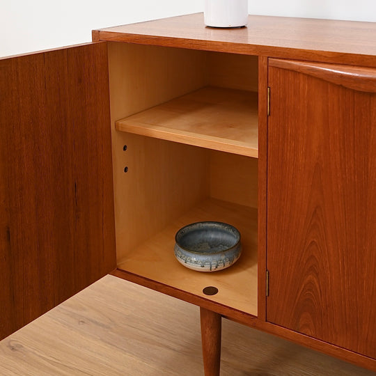 Mid Century Teak Sideboard Buffet Cabinet by Chiswell