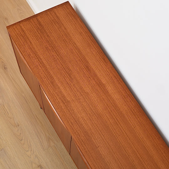 Mid Century Teak Sideboard Buffet Cabinet by Chiswell