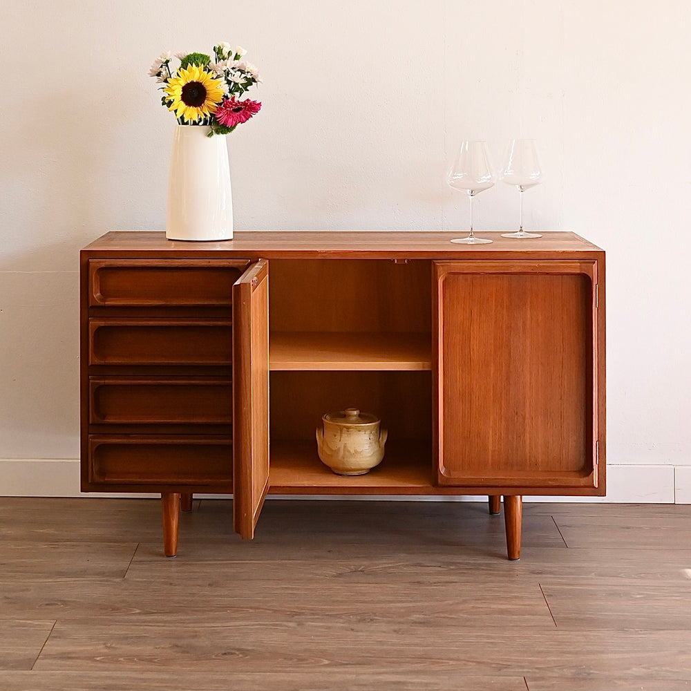 Mid Century Teak Sideboard LP Record Cabinet by Chiswell