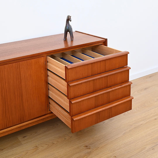 Parker Teak Lip Handled Sideboard Mid Century