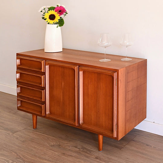 Mid Century Teak Sideboard LP Record Cabinet by Chiswell