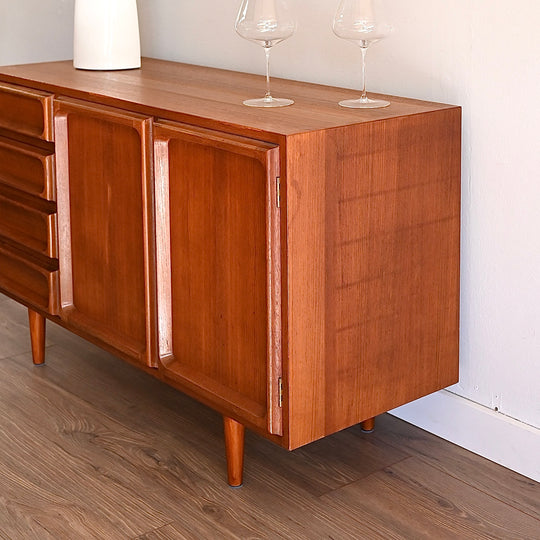 Mid Century Teak Sideboard LP Record Cabinet by Chiswell