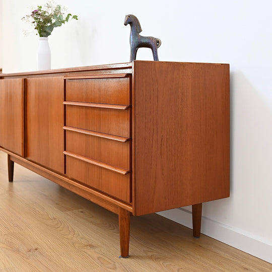 Parker Teak Lip Handled Sideboard Mid Century