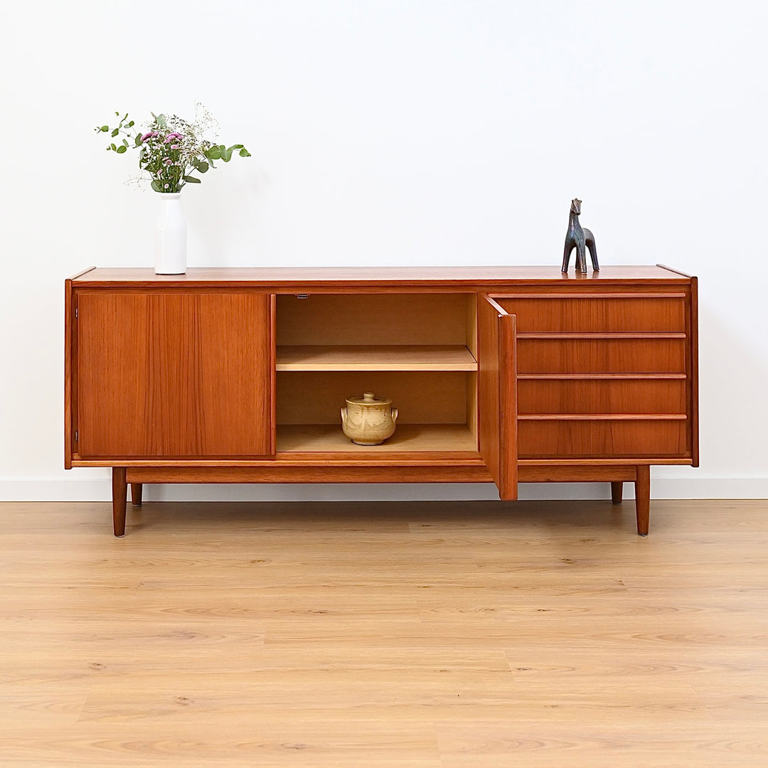 Parker Teak Lip Handled Sideboard Mid Century