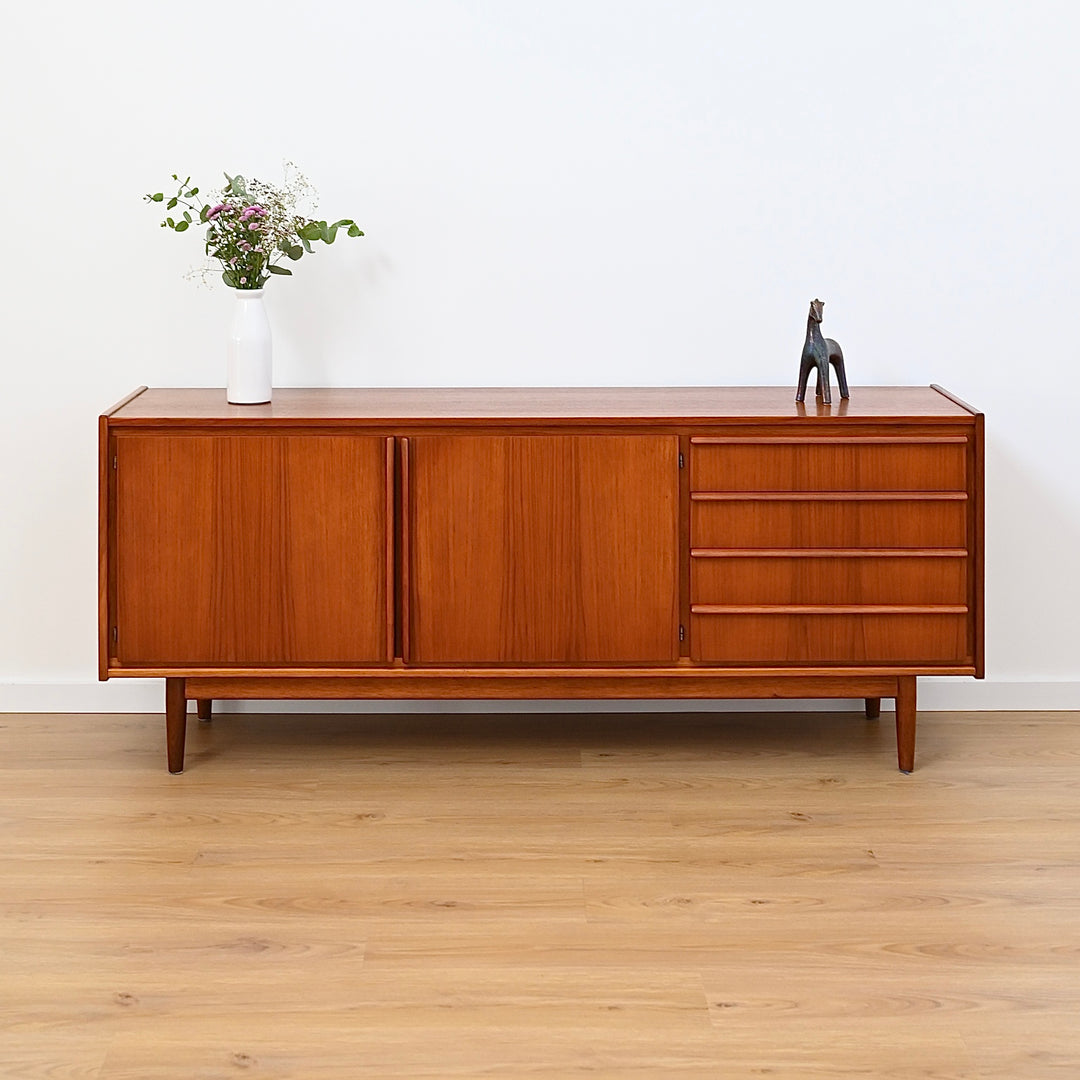 Parker Teak Lip Handled Sideboard Mid Century