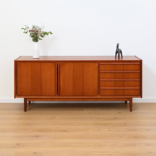 Parker Teak Lip Handled Sideboard Mid Century