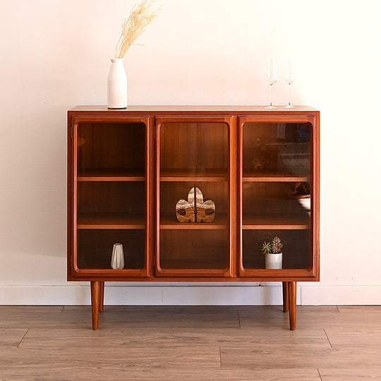 Mid Century Teak Sideboard Display Cabinet by Chiswell