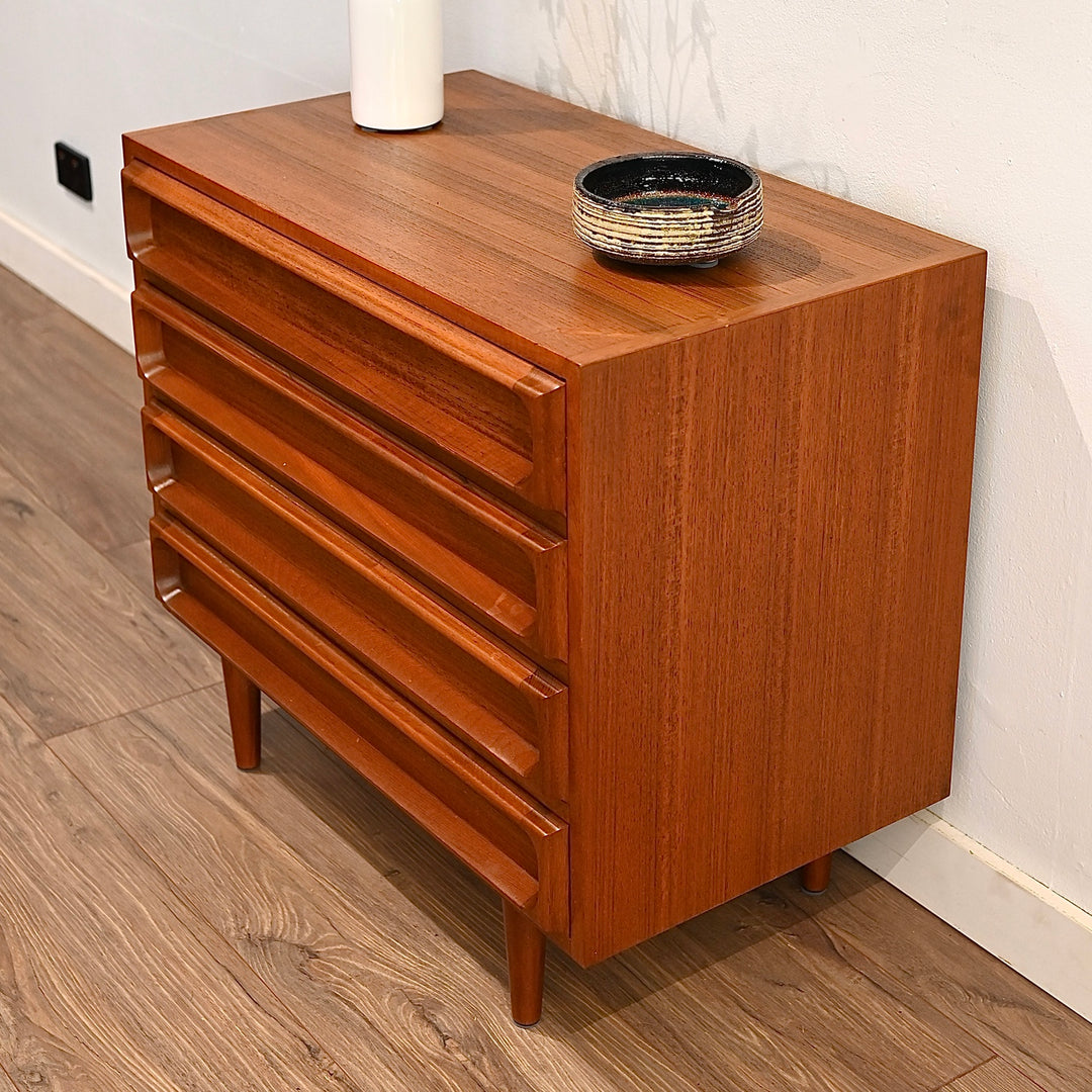 Mid Century Teak Sideboard Dresser Drawers Buffet Cabinet by Chiswell