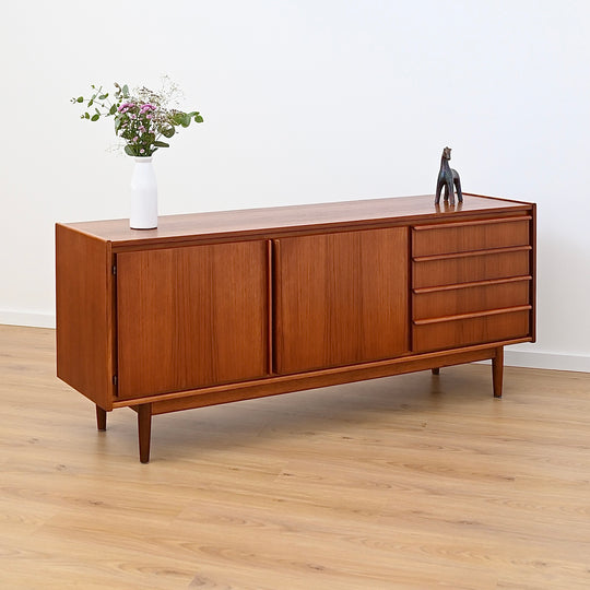 Parker Teak Lip Handled Sideboard Mid Century