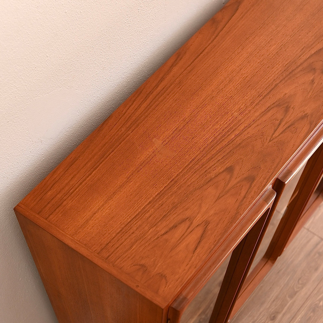 Mid Century Teak Sideboard Display Cabinet by Chiswell