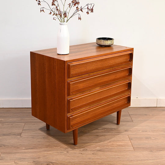 Mid Century Teak Sideboard Dresser Drawers Buffet Cabinet by Chiswell