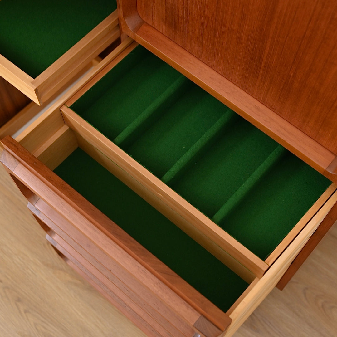 Mid Century Teak 'Koben' Sideboard Bar Cabinet Credenza by Chiswell