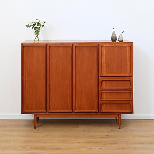 Mid Century Teak 'Koben' Sideboard Bar Cabinet Credenza by Chiswell