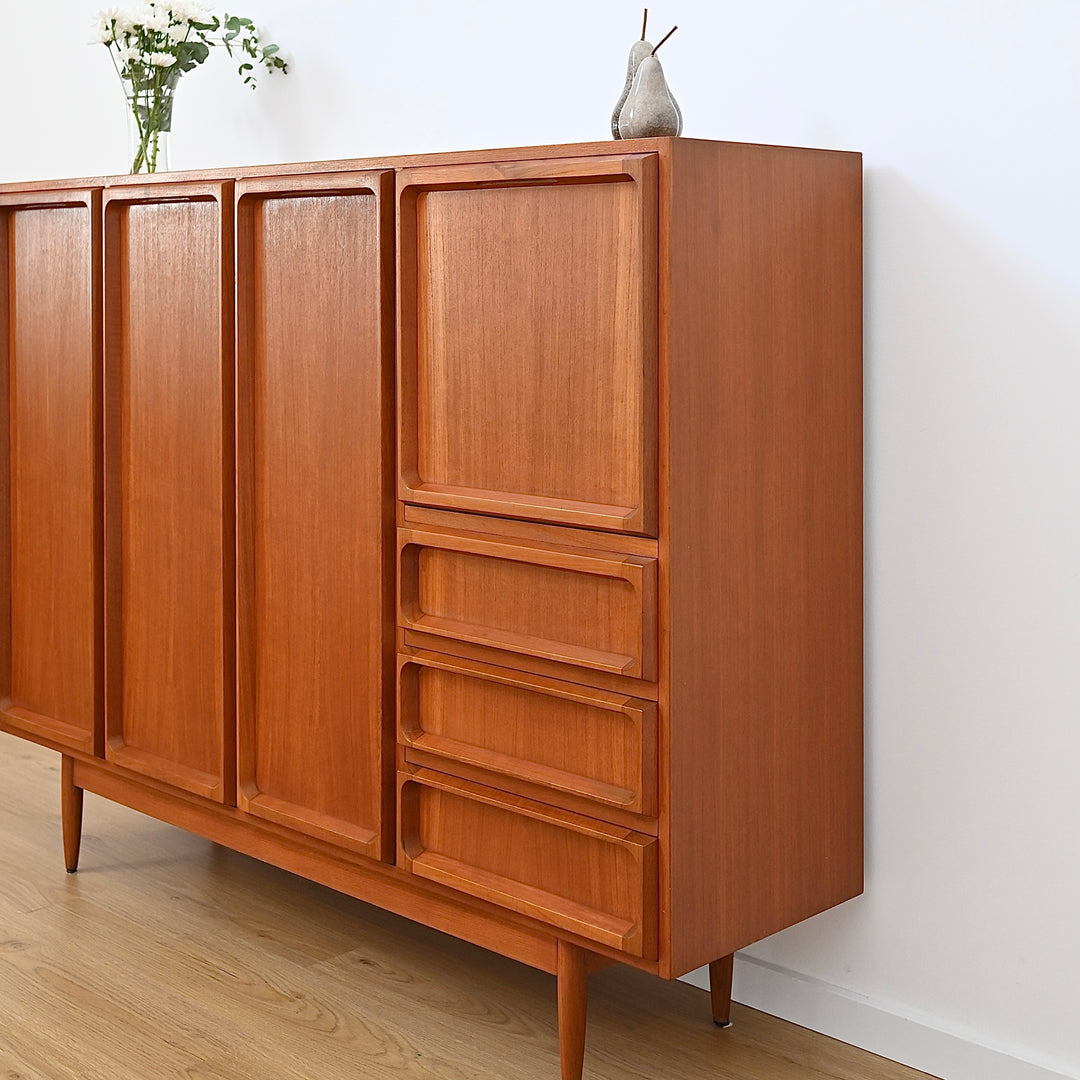Mid Century Teak 'Koben' Sideboard Bar Cabinet Credenza by Chiswell